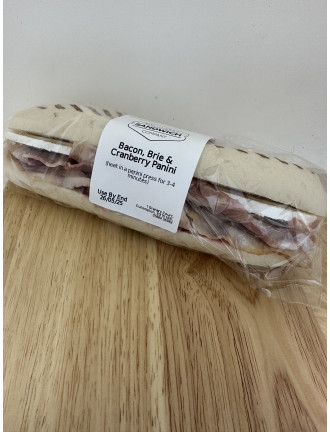 Bacon Brie and Cranberry Panini