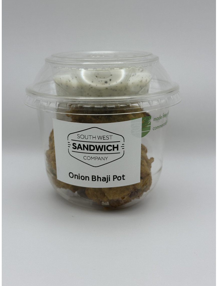 Onion Bhajis and Mint Pot