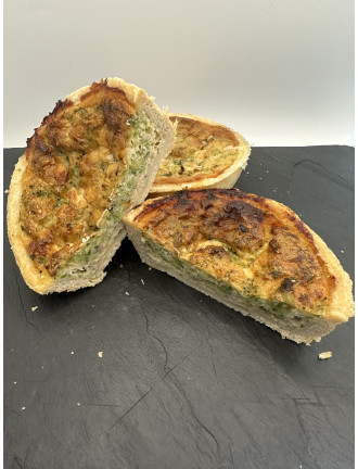 Broccoli and Stilton Quiche