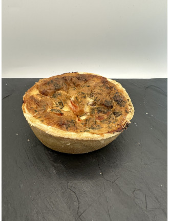 Ham Cheese and Tomato Quiche