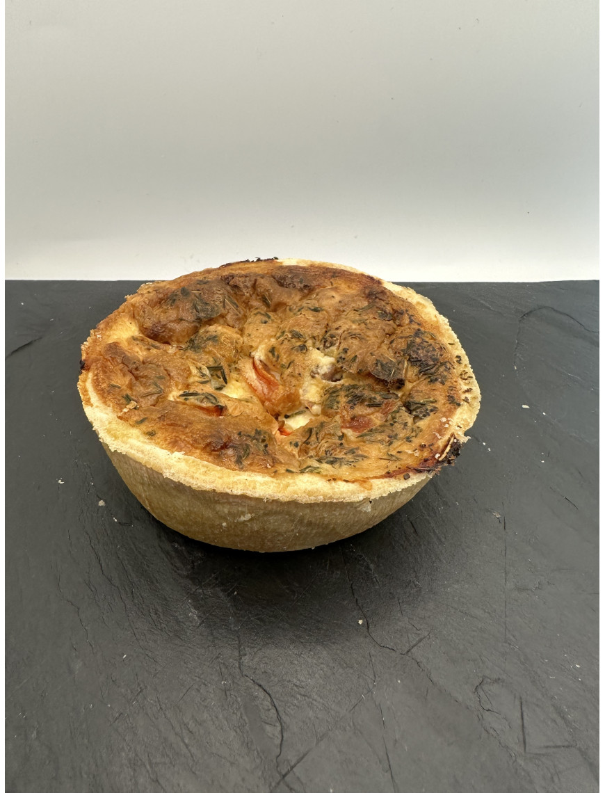 Ham Cheese and Tomato Quiche